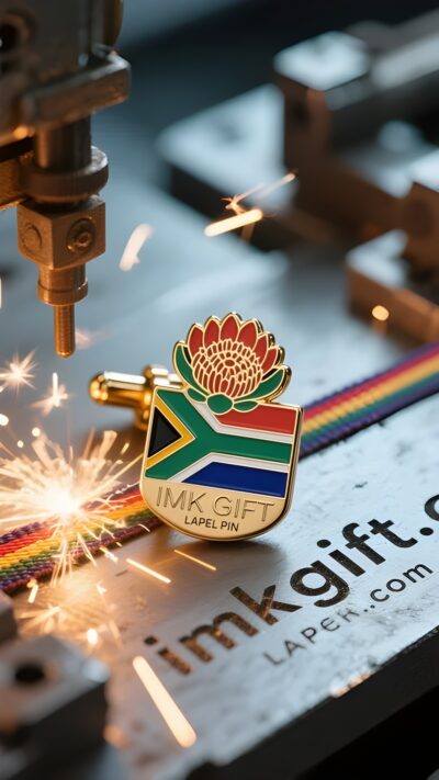 in999-Keiserblom-Mansjetknope-Reënbooggeloof-vasgespeld-op-die-revers